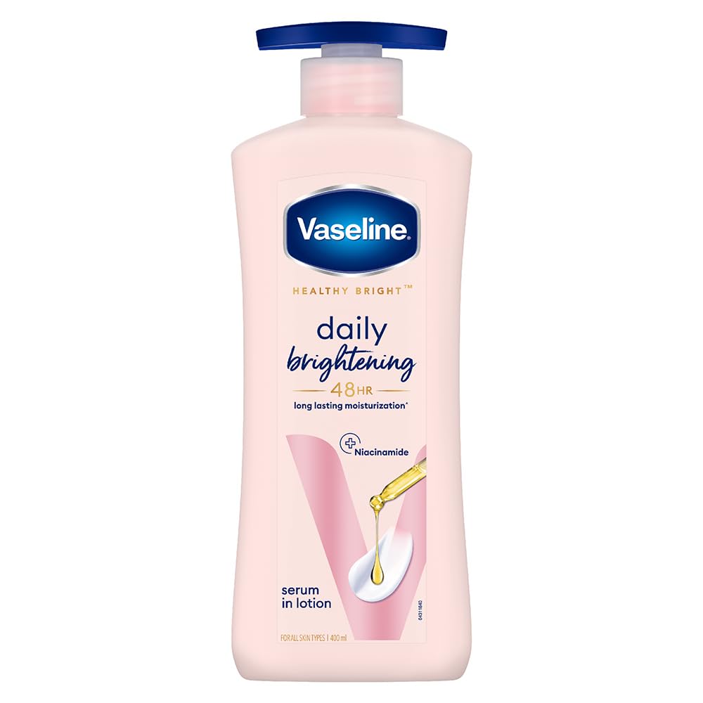 Vaseline Daily Brightening Body Lotion For Healthy & Glowing Skin with Niacinamide 400ml
