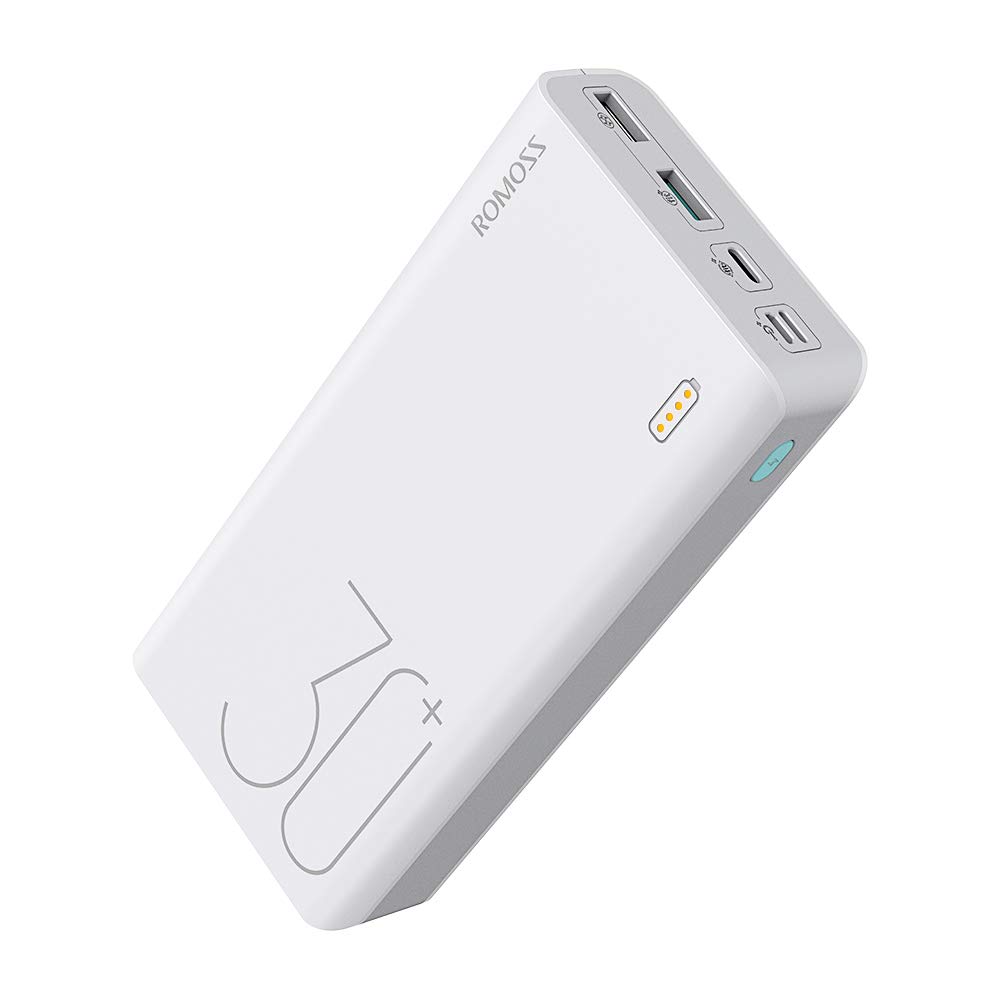 Romoss 18 Watt Fast Charging 30000mAh Lithium Polymer Power Bank (White, PHP30)