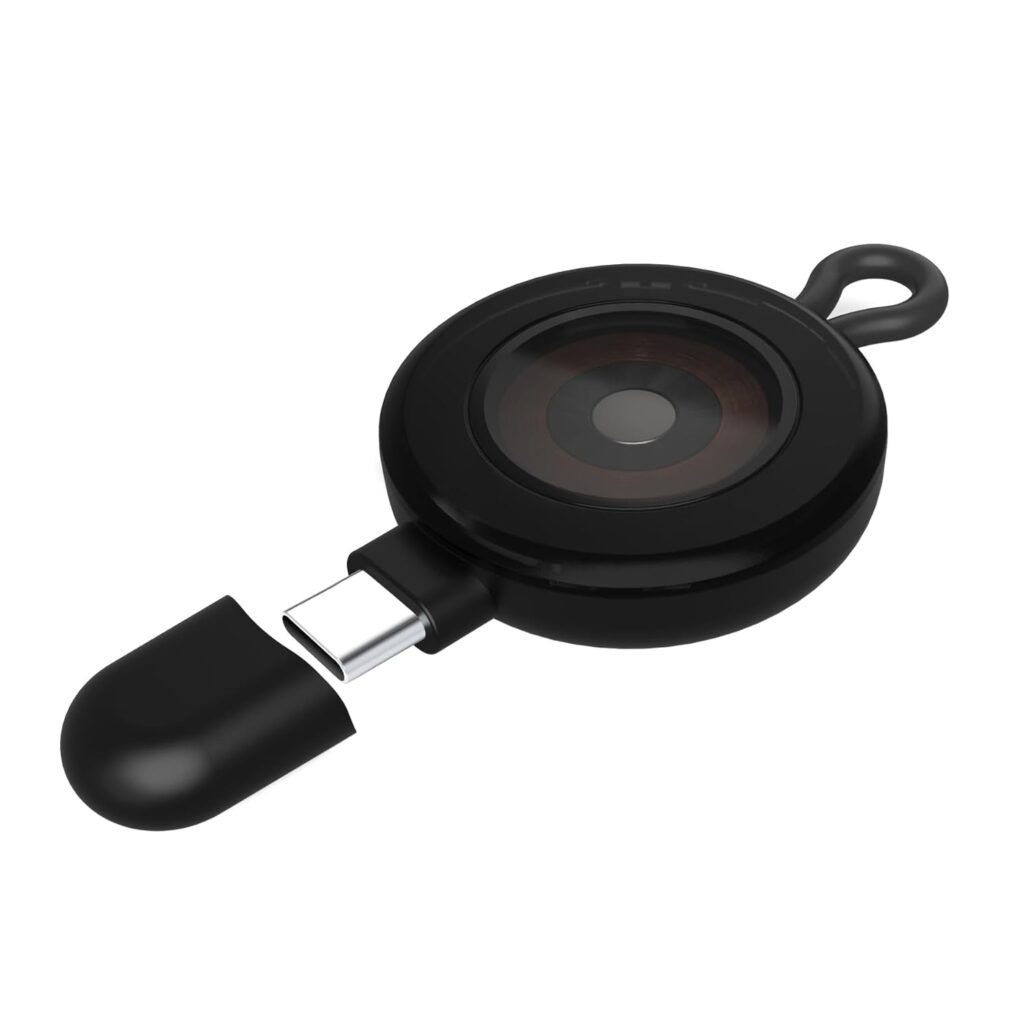 Tobfit Charger Cable Compatible with Apple Watch Ultra Series 9 8 7 6 SE SE2 5 4 3 2 1 38mm 42mm 40mm 44mm, Portable Wireless Charger for Apple Watch (Black)