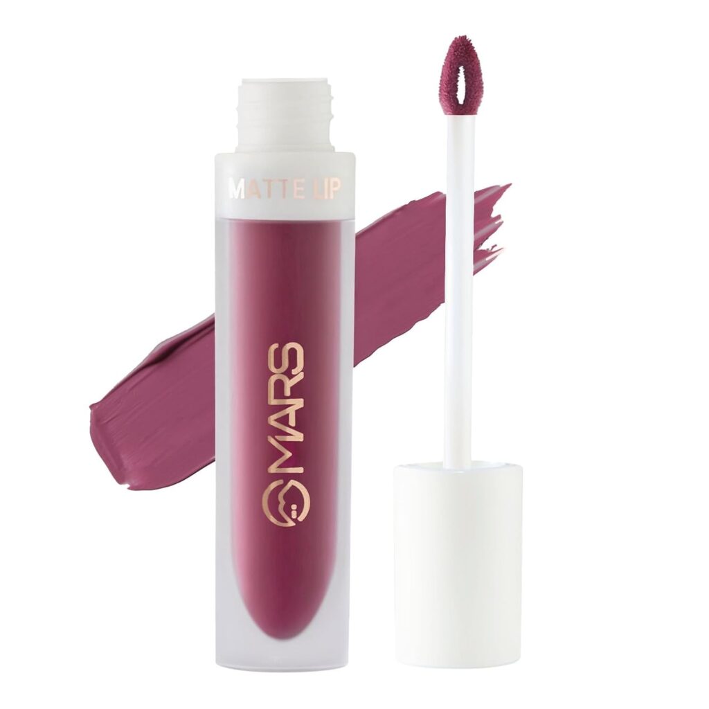 MARS Matte Liquid Lip Color | Long Lasting | Non-Transfer & Waterproof Lipstick for Women (4.5 ml) (24-Color Me Plum)