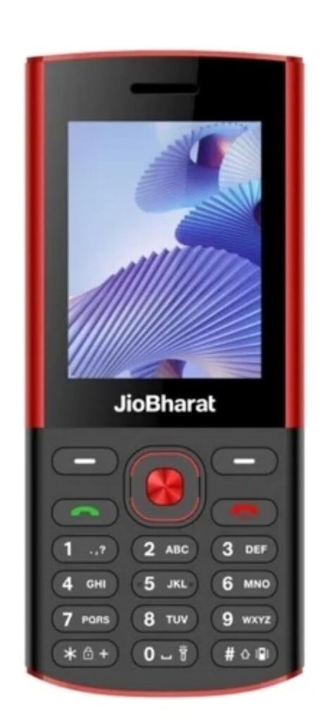 JioBharat K2 Karbonn 4G Keypad Phone with JioTV, JioCinema, JioSoundPay, JioSaavn, Long Lasting Battery, LED Torch, Digital Camera | Black & Red | Locked for JioNetwork