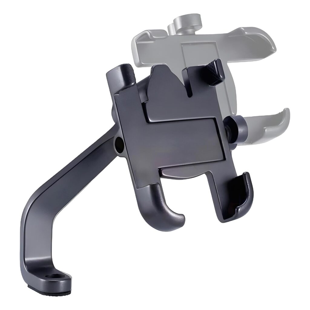 Oblivion Bike & Scooty 360 Degree Rotating Mobile Holder Stand Metal Body – Durable Smartphone Mount for Bicycle, Motorcycle, and Scooty – Perfect for Maps and GPS Navigation, Fits All Smartphones