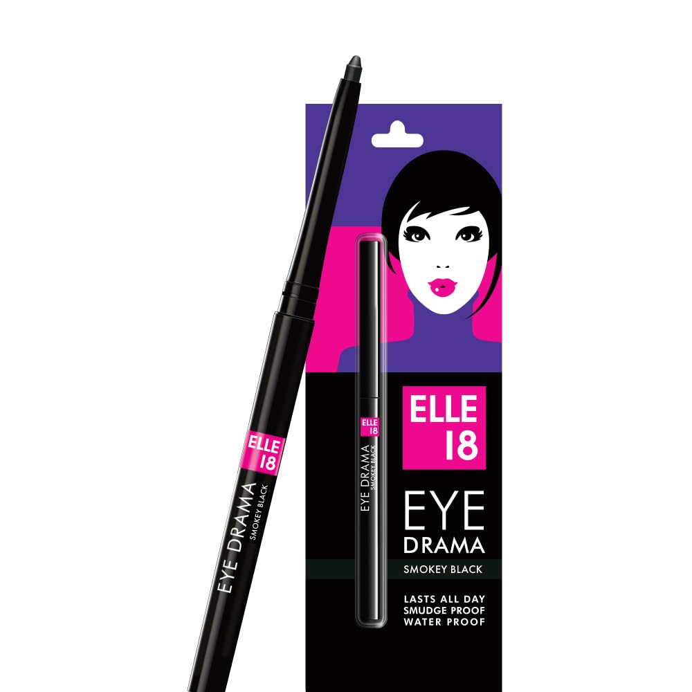 Elle18 Eyedrama Kajal Smokey Black