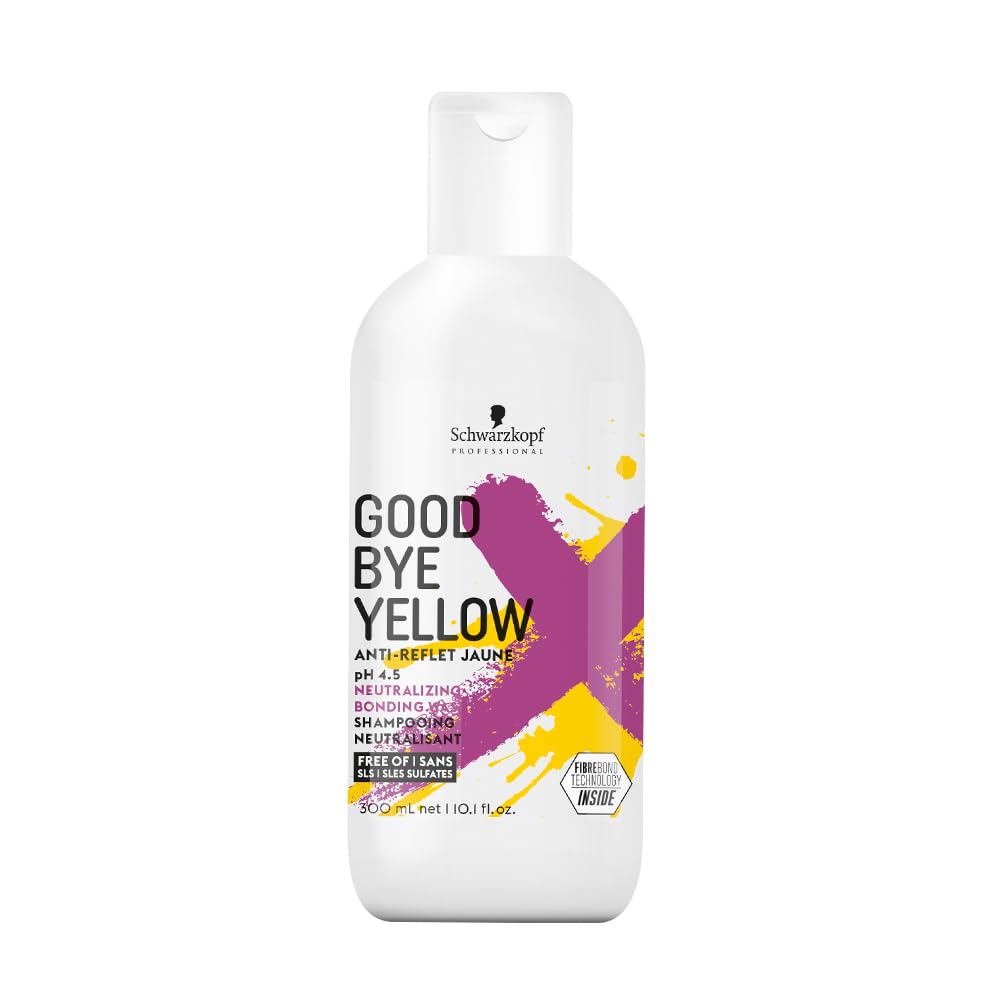 Schwarzkopf Professional Goodbye Yellow Neutralising & Anti-Yellow Sulfate Free Purple Shampoo | 300 Ml
