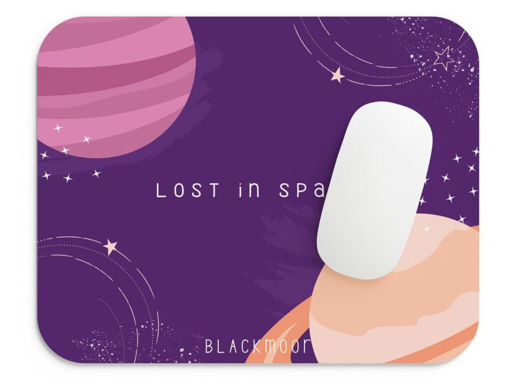 Blackmoor Mouse Pad - Abstract Art | 9 x 7 Inch Computer Mouse pad with Anti-Slip Base & Smooth Surface for Precise Mouse Control, Ideal for PC, Laptop, Office, Home, Gaming, and Travel