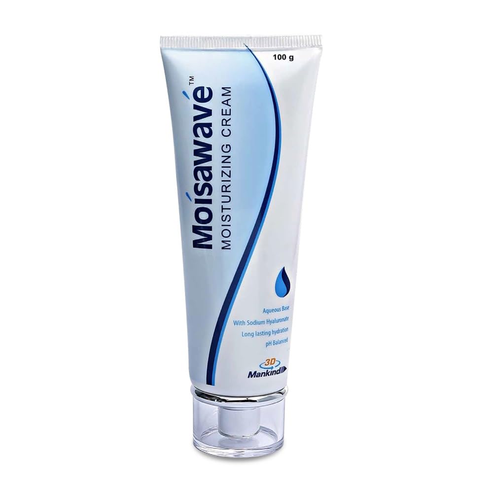 Moisawave Mankind Cream Lightweight Formula For 72H Moisture Lockdown, With Hyaluronic Acid, Ceramide & Aquaxyl, For Daily Face Moisturizer, Suitable For Dry, Oily And Sensitive Skin 100G