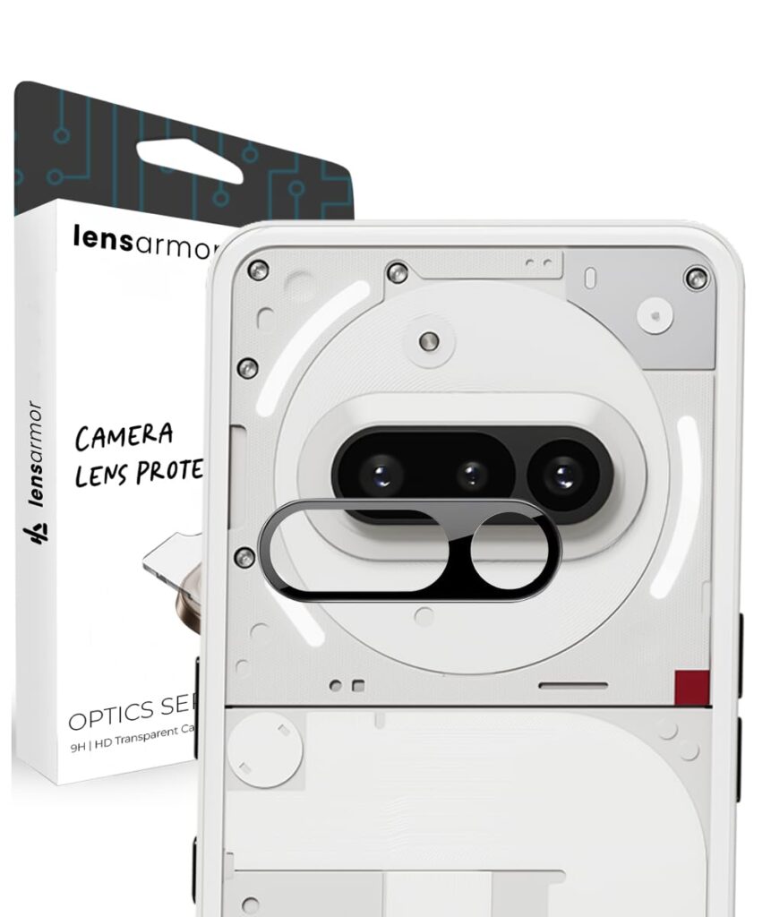 Lensarmor Premium Nothing Phone 3a Camera Lens Protector – 9H Tempered Glass, Ultra HD Clarity, Scratch & Dust Resistant