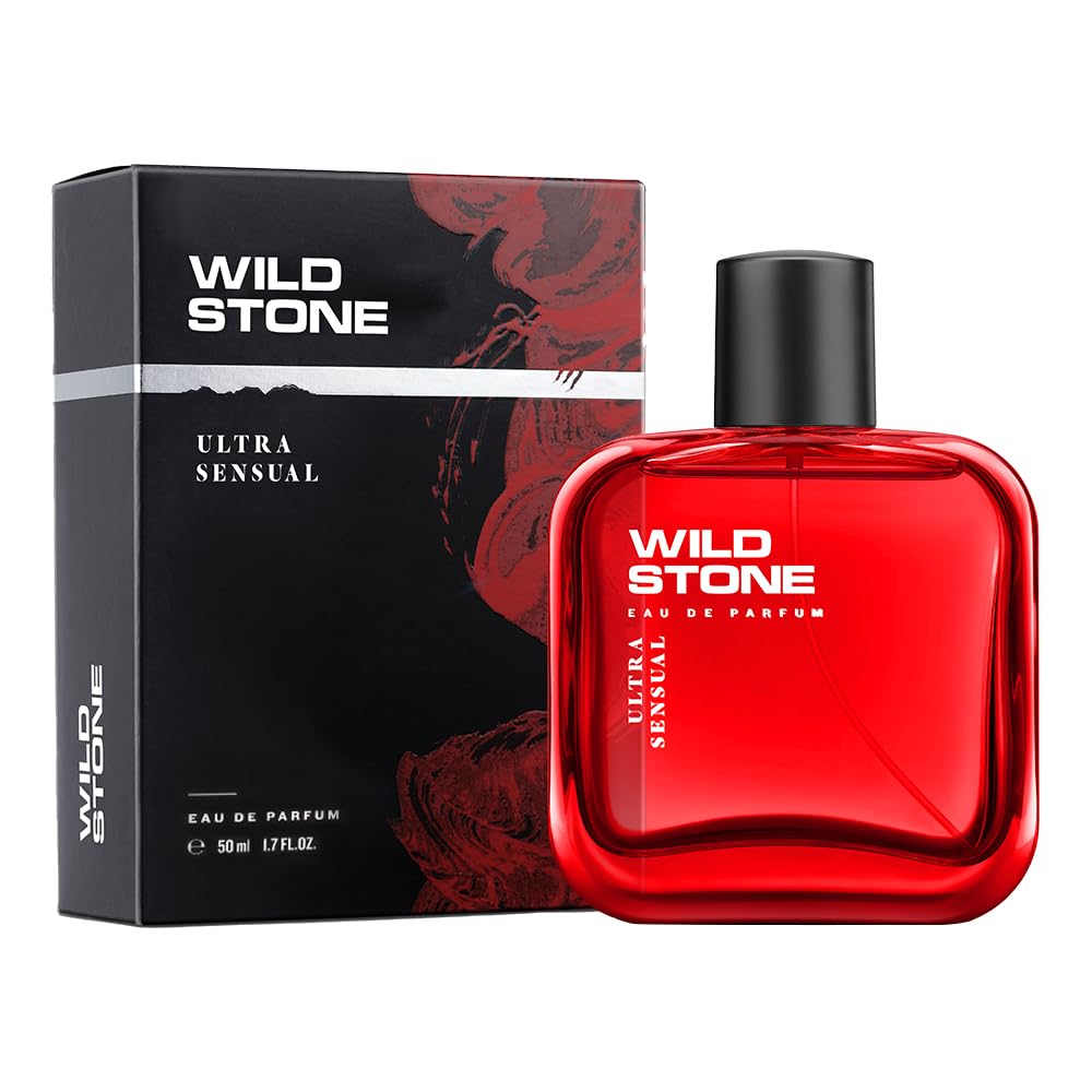 Wild Stone Ultra Sensual EDP Premium Perfume for Men, 50ml|Long-lasting Men's Eau De Parfum|Luxury Fragrances that Smell Great All Day|Ideal Gift for Him|Aromatic Fougere Long-lasting Scent for Men