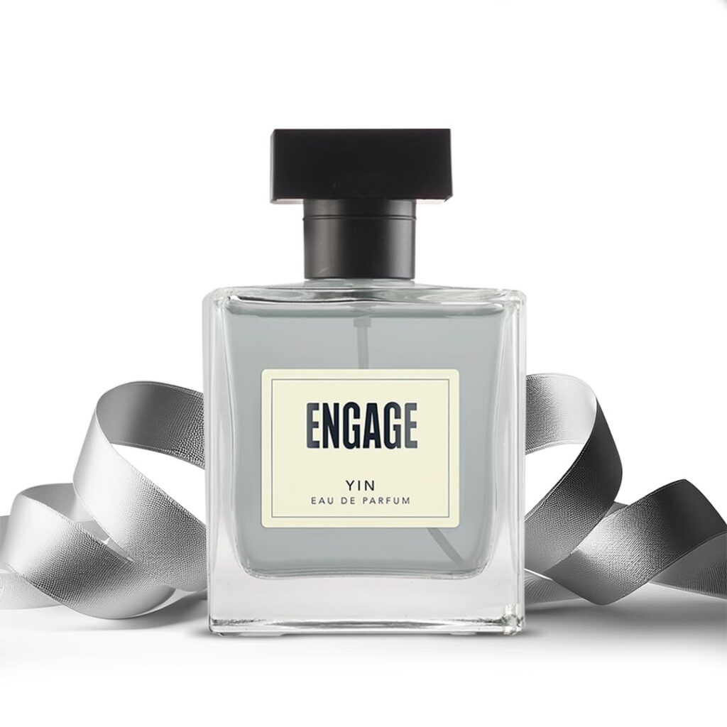 Engage Yin Eau De Parfum for Men, Fruity and Floral, Skin Friendly and Long Lasting, 90ml