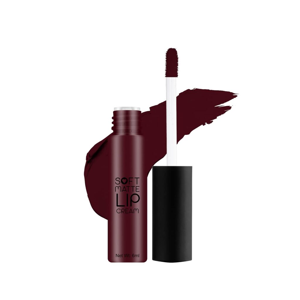 Swiss Beauty Soft Matte Lip Cream Weightless Lipstick | Long Lasting Lipstick With Velvety Finish | Shade- Blush Red, 6ml