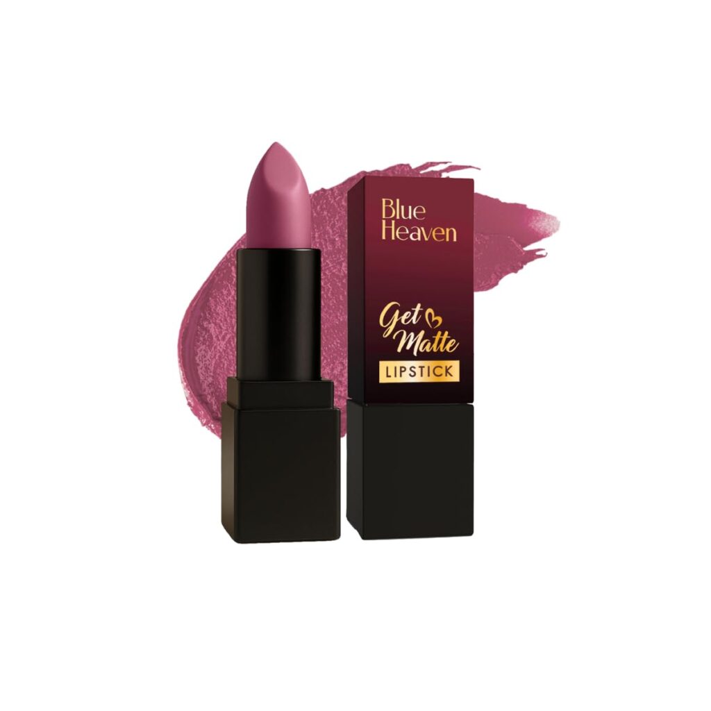 Blue Heaven Get Matte Lipstick | Soft Matte Finish and Lightweight Formula | Intense Pigment | Long-Lasting Lipsticks For Women | 402 | 4GM