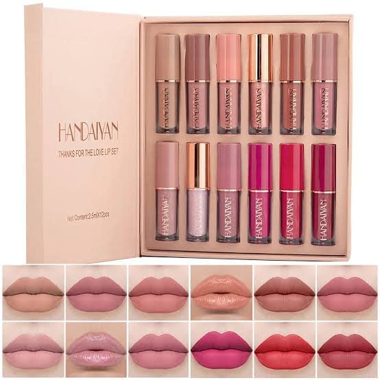 SIXPLUS Liquide matte Lipstick 12Pcs Set waterproof long lasting
