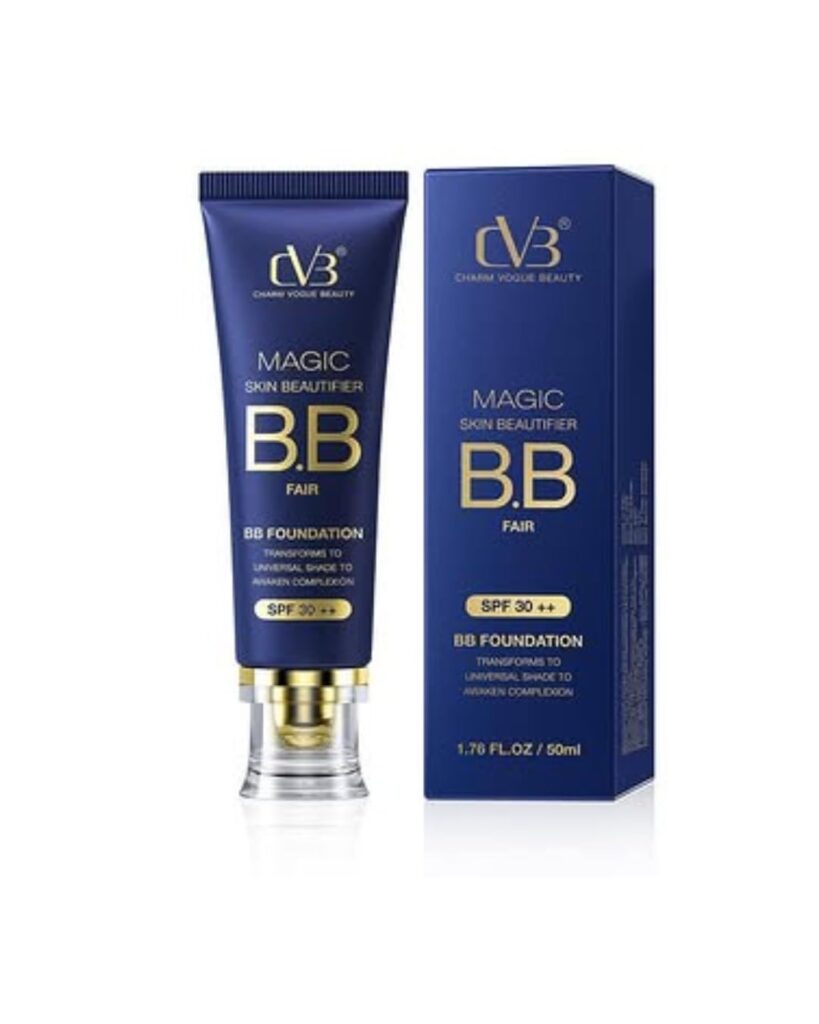 CVB C65 Magic Skin Beautifier BB Fair Cream for Complexion Enhancer, Matte BB Foundation for Face Make-up, Skin Hydration with SPF 30 ++ (01 White Ivory)