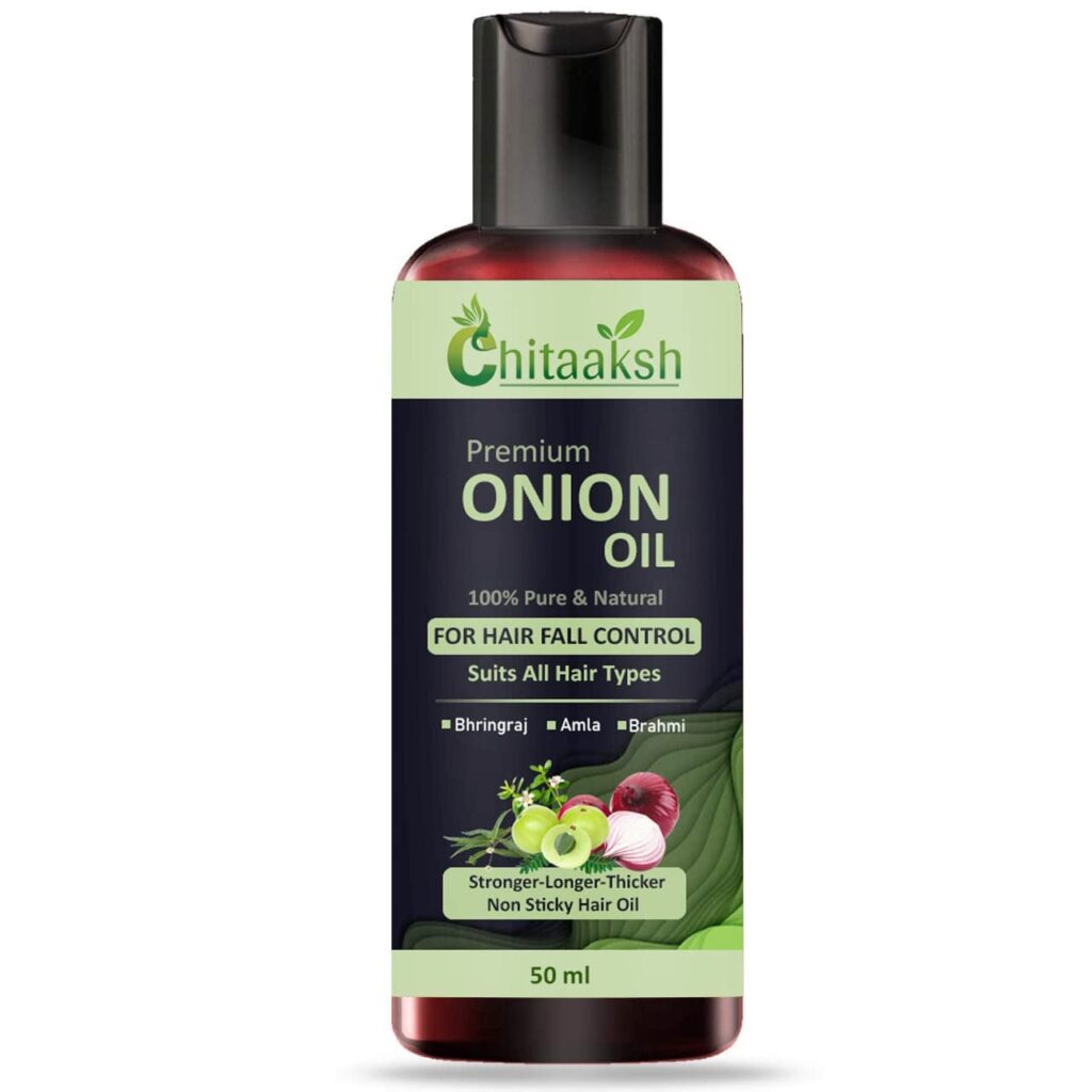 Onion Hair Oil for Hair Growth and Hair Fall Control with Natural Coconut Oil & Vitamin E - 50ml