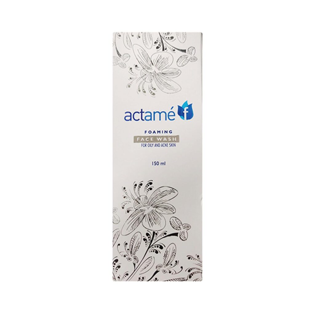 Actame F Foaming Face Wash for Oily & Acne Skin, 150 ml, Pack of 1