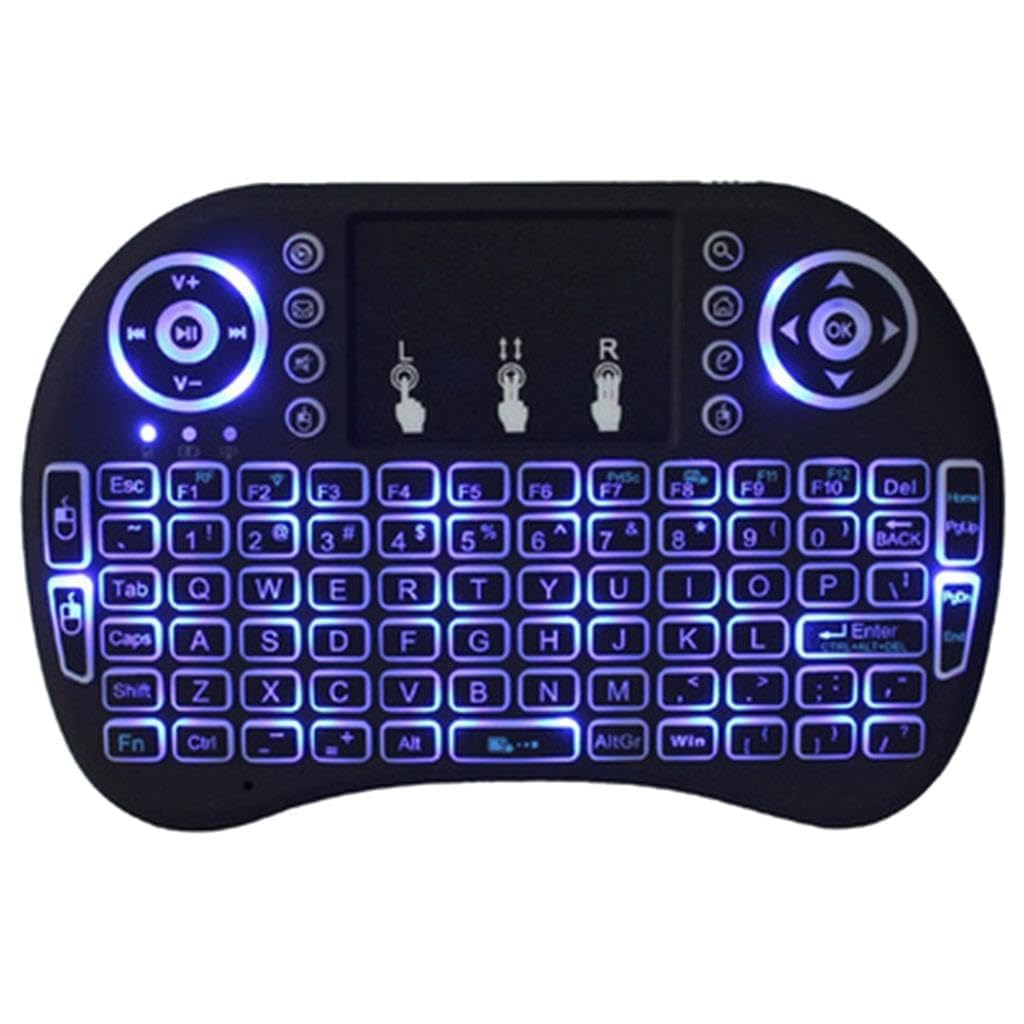 H&D PIPALIYA Mini Wireless Keyboard Tri-Color Backlight Laptop Nightlight Keyboard