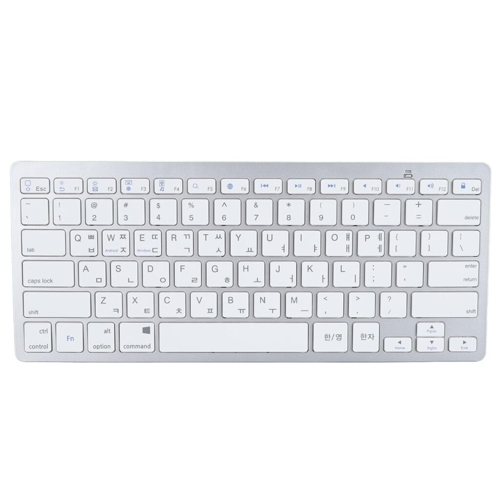 Zopsc Bilingual Bluetooth Keyboard, Computer Keyboards for iOS, for Android, for Wins, for SmartTV, for OS X Systems, Korean Chinese Thai (Thai)