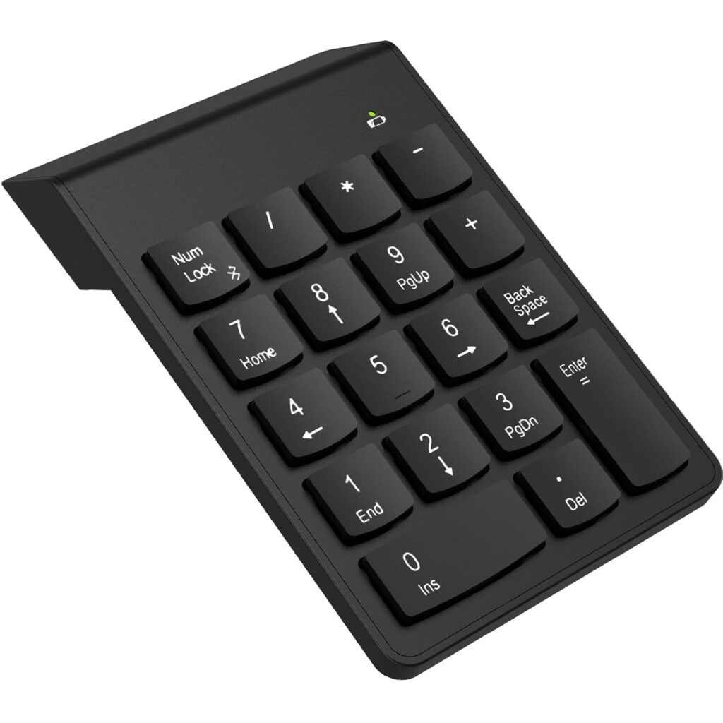 USB Number Pad Numpad Numeric Keypad 18 Key Number Keypad Mini Keyboard for Laptop PC Computer Notebook ChromeBook Surface Desktop Accessories Financial Tax Accounting Office Tool Gadgets