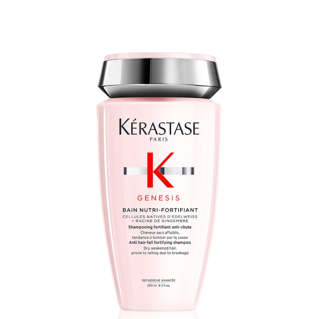 Kérastase Genesis Nutri-Fortifiant Shampoo for Hair Fall 250ml | For Normal to Dry Hair | Hair Fall Control Shampoo | Infused with Ginger Root and Edelweiss Native Cells