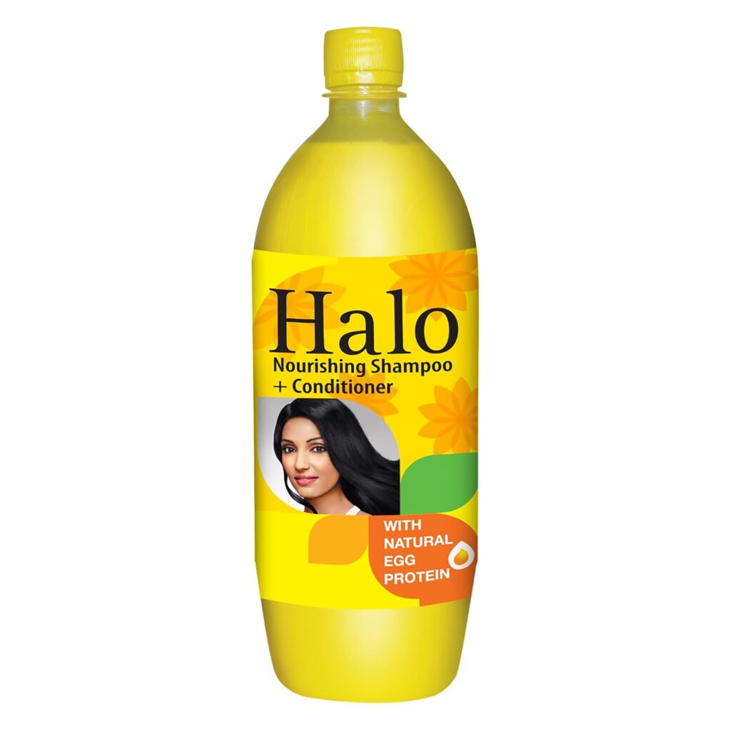 Halo Shampoo & Conditioner with Natural Egg Protein for Soft and Silky Hair - 875ml