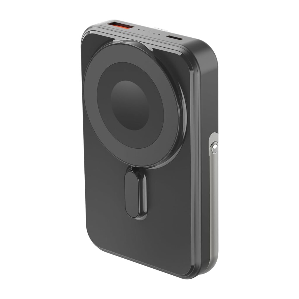 ZEBRONICS MW67 Wireless Power Bank, 10000 mAh, Rapid Charge, Magsafe Compatible, Outputs - 22.5W Wired | 15W Wireless, Type C Output Cable | Type C I/O Port | USB Output Port, Made in India