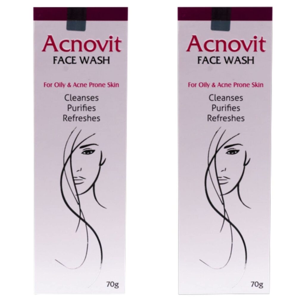 Acnovit Face Wash For Oily & Acne Prone Skin Face Cleanse, Purifies & Refreshes Face Wash (Pack Of 2)