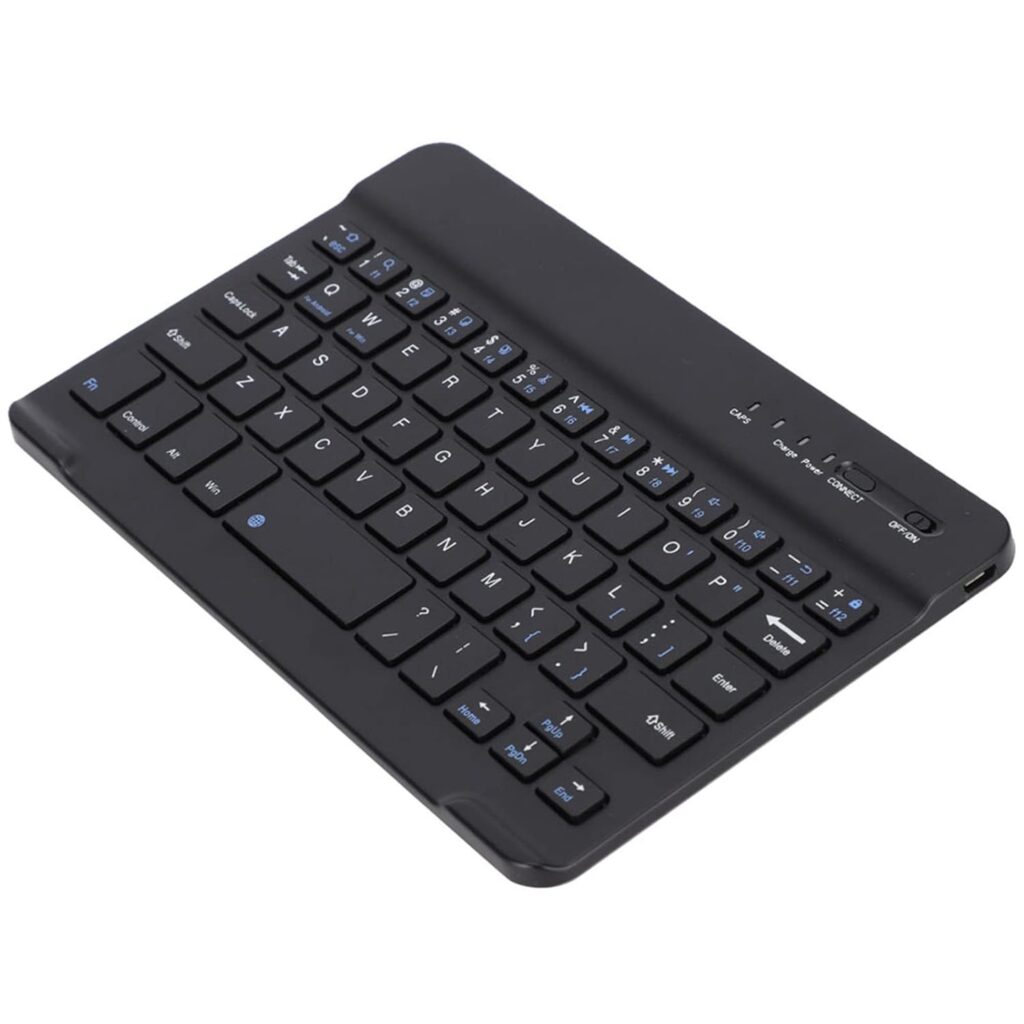 Zyyini Bluetooth Keyboard, 7inch Wireless Bluetooth Keyboard for Tablet, Mobile Phone, PC, Compatible for Windows for Android for iOS