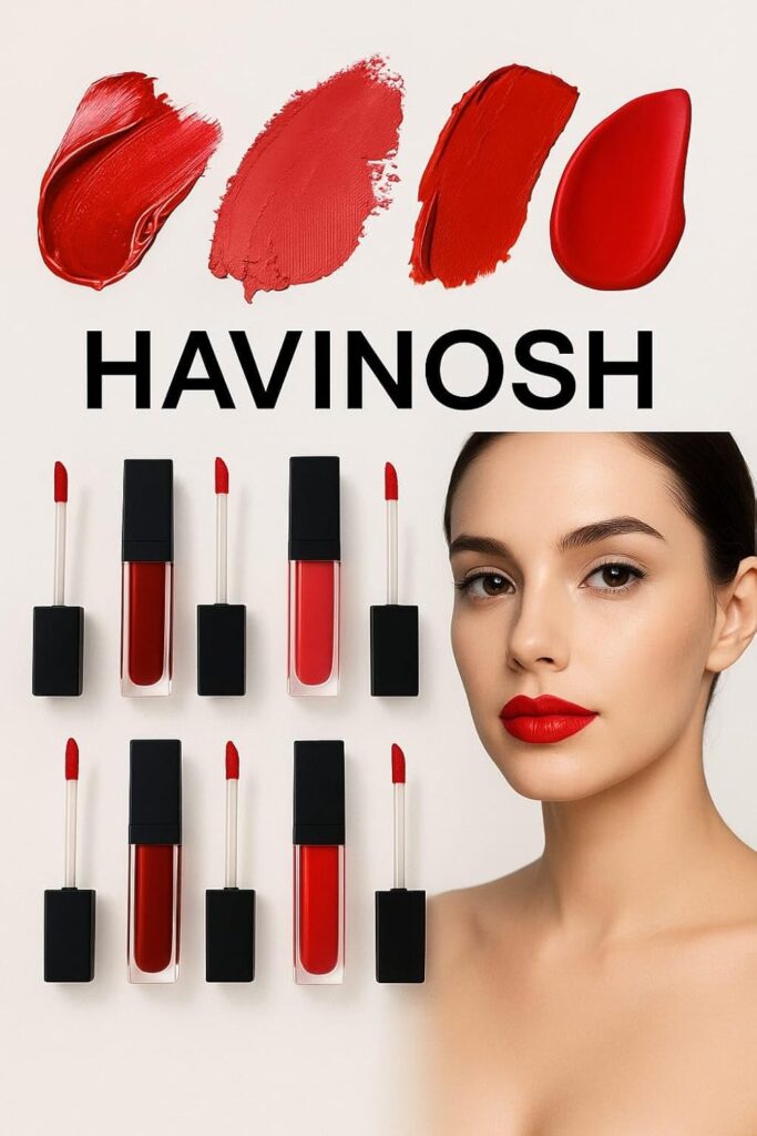 Professional Waterproof Long Lasting Red Edition 4 Shades Liquid Matte Lipstick Combo Pack Set