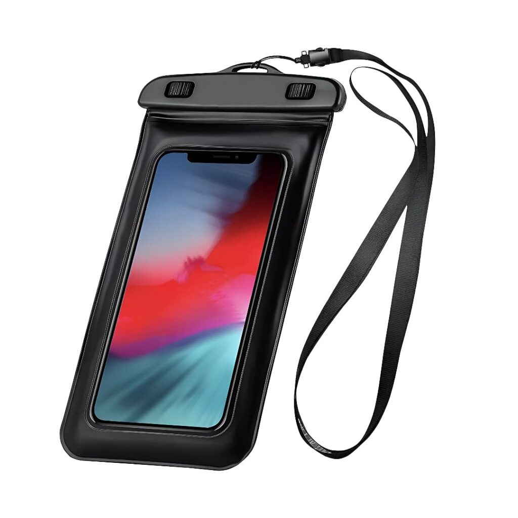MAPPERZ Universal Waterproof Phone Cellphone Pouch Transparent Cellphone Dry Bag Case for iPhone, Samsung, Pixel, Mi, Moto up to 7.0 inch – (Multicolor)(Pack of 1)