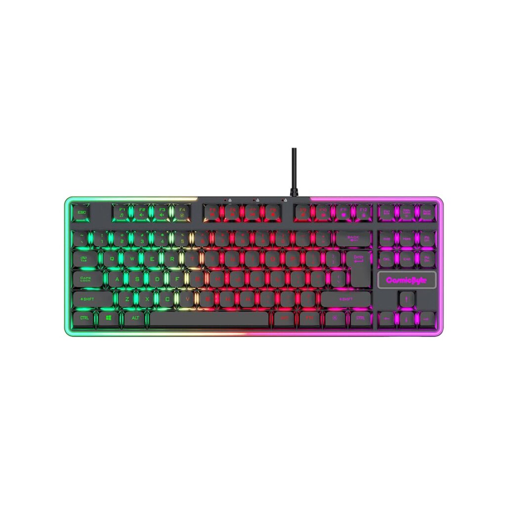 Cosmic Byte CB-GK-20 Styx TKL Membrane Gaming Keyboard with Rainbow LED (Black)