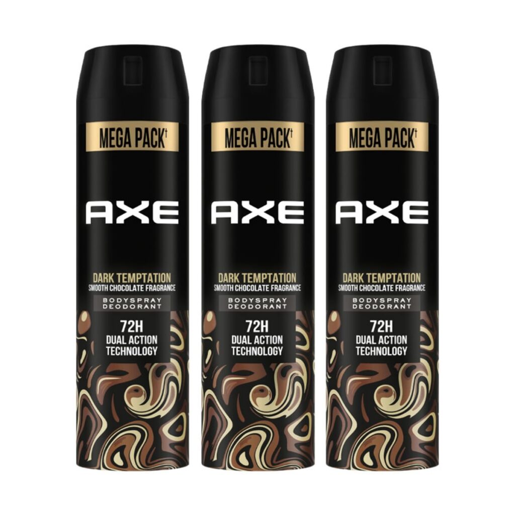 Axe Dark Temptation Long Lasting Deodorant Bodyspray For Men 215 ml & Axe Dark Temptation Long Lasting Deodorant Bodyspray For Men 215 ml