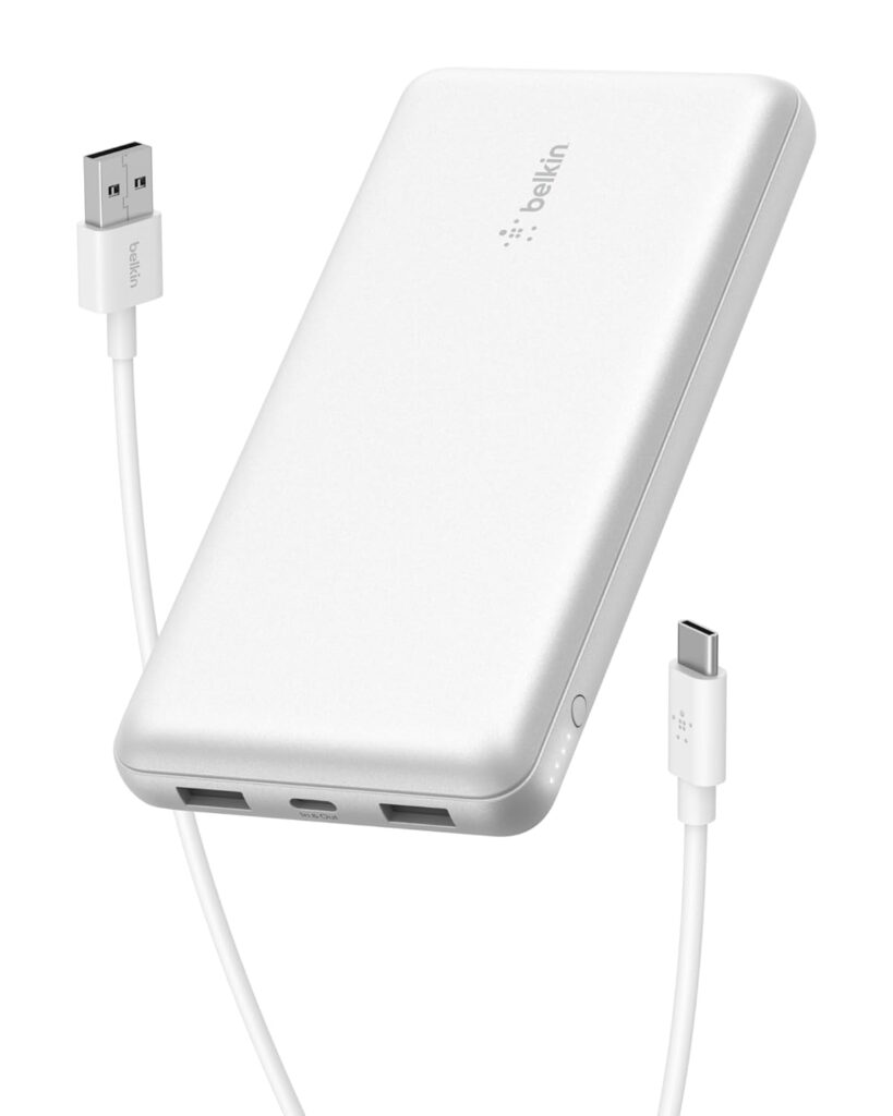 Belkin 20000 mAh Power Bank | Super Fast Charging | USB-C PD Port | 15W Charging for iPhone Series (16, 16 Pro Max), Samsung Galaxy, Google Pixel & More | 2 Years Warranty | White