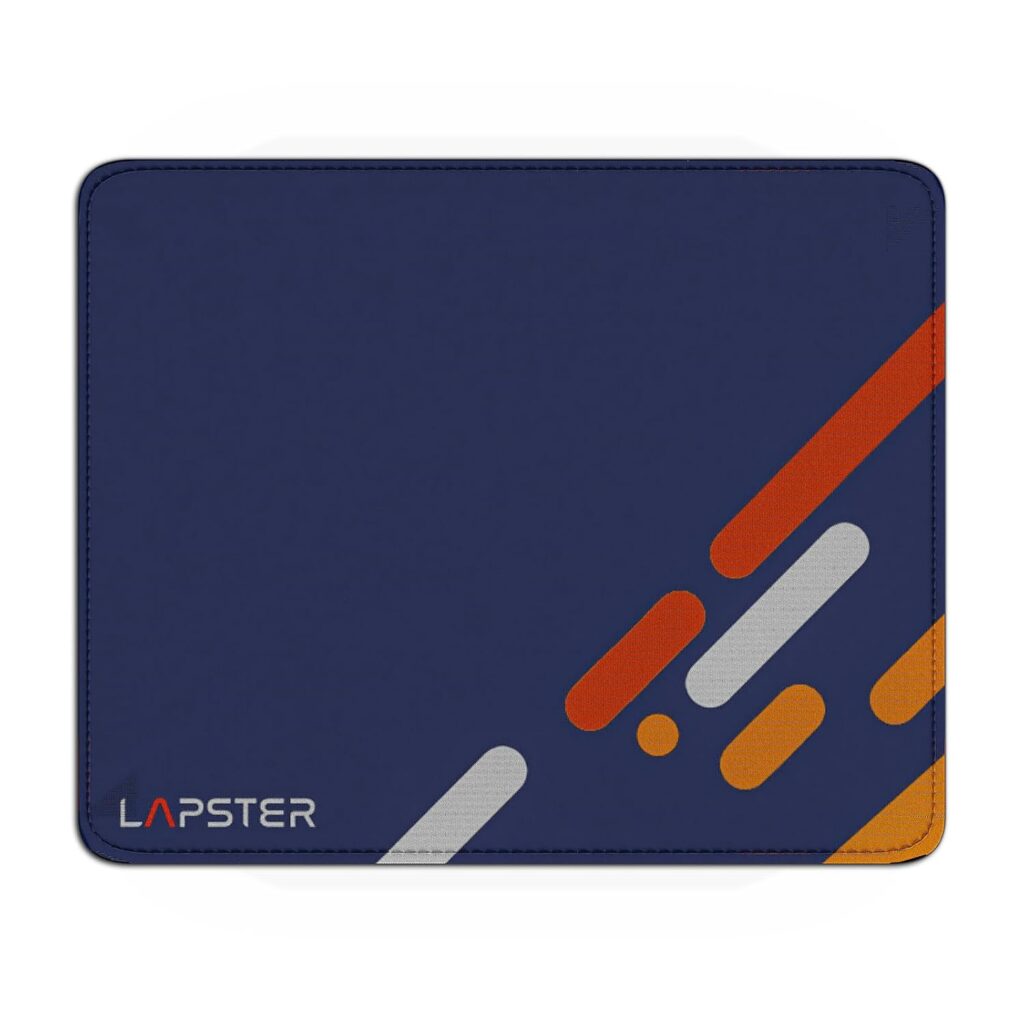 Lapster Abstract Design Gaming Mouse pad, Non-Slip Rubber Base Mouse Pad, with Antifray Stitched Embroidery Edges (220X190X3MM)(Navy Blue)