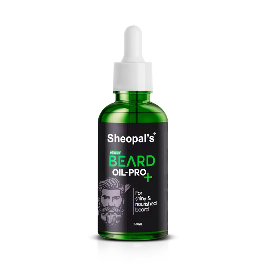 Sheopals Beard & Hair Growth Oil for Men | Rosemary & Kalonji Infused | Boosts Beard Density & Hair Thickness Promotes Thicker, Healthier Beard Growth | Ayurvedic, Non-Sticky & Natural Formula – 50 ml