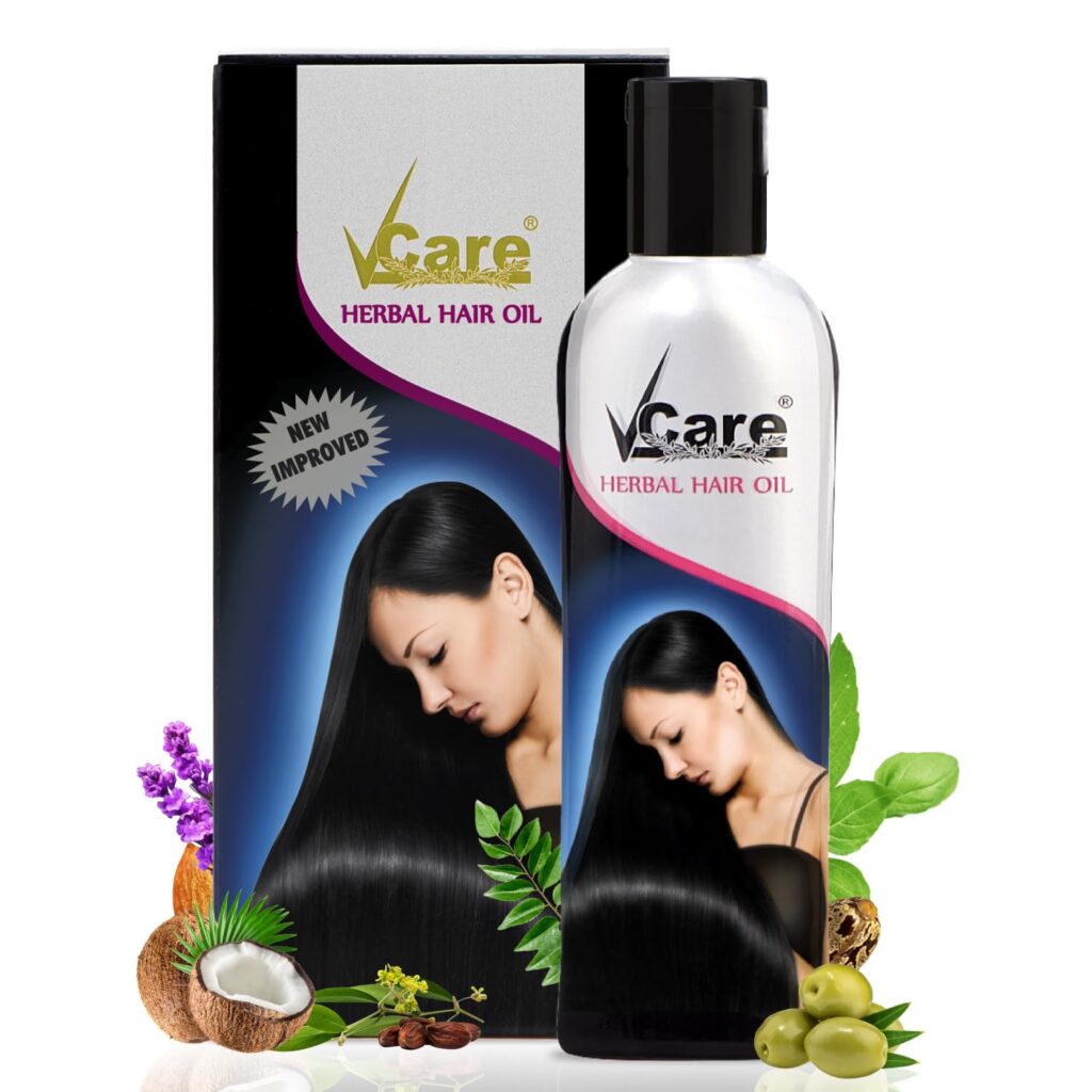 Vcare Herbal Hair Oil for Hair Fall Control, Suitable For All Hair Types - 100ml Pack Of 1