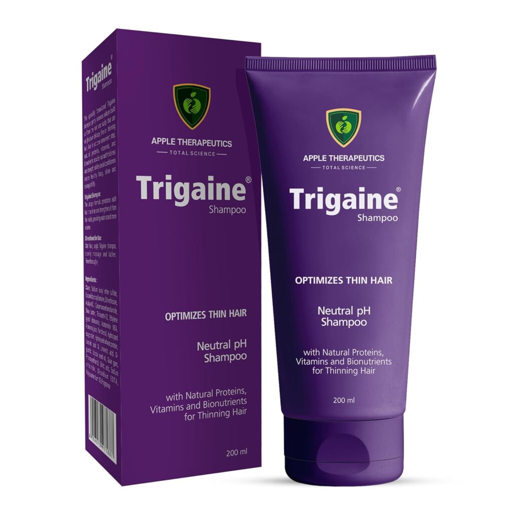 Trigaine Shampoo 200ml | pH Balanced Best Daily Shampoo For Heat Treated & Color Damaged Hair | Protein Intensive Dermatologist-Recommended Everyday Use for Women & Men