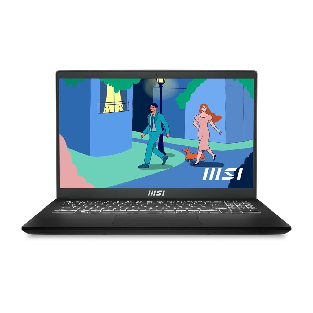 MSI Modern 15, Intel 12th Gen. i7-1255U, 40CM FHD 60Hz Laptop(16GB/1TB NVMe SSD/Windows 11 Home/MSO 2021/Intel Iris Xe Graphics/Classic Black/1.7Kg), B12MO-1050IN