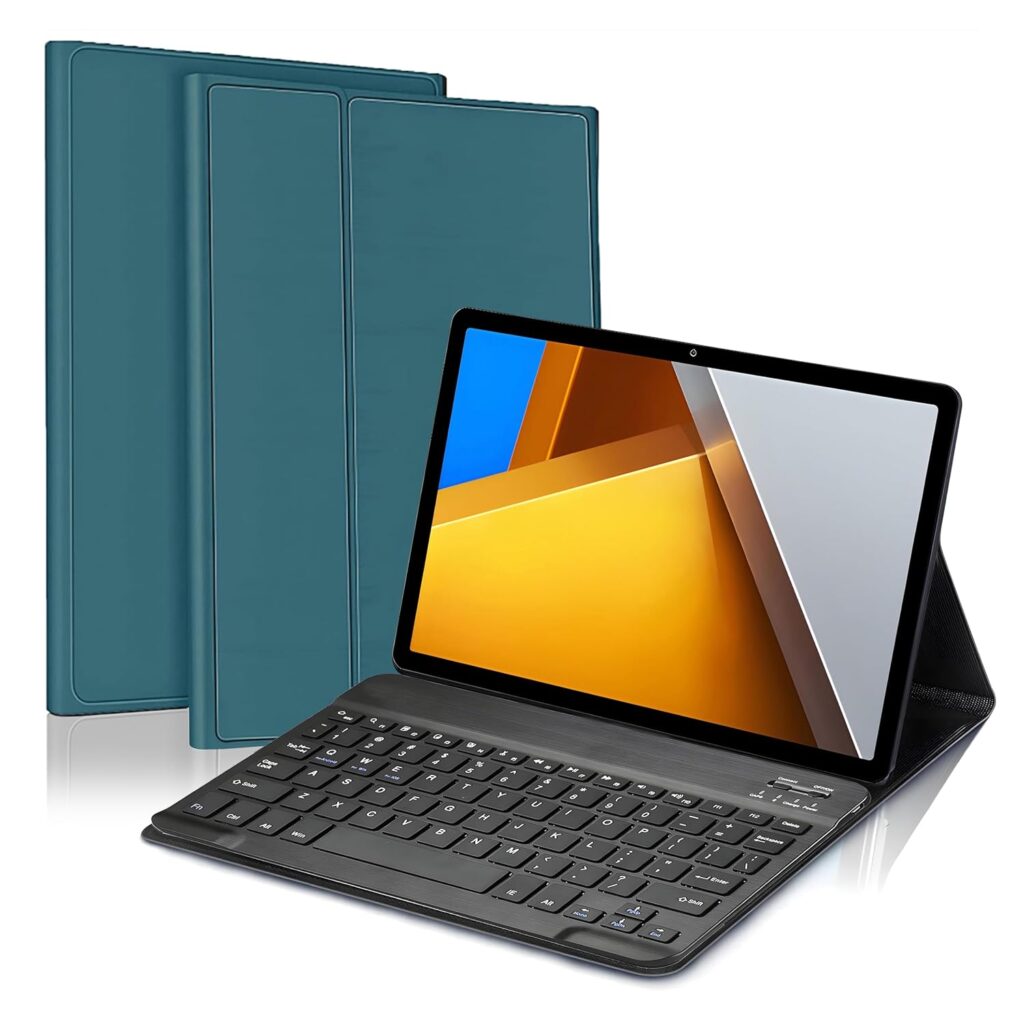 ProElite Keyboard case for Poco Pad 12.1 inch, Magnetic Detachable Wireless Bluetooth Keyboard Poco Pad 12.1 inch, Dark Green