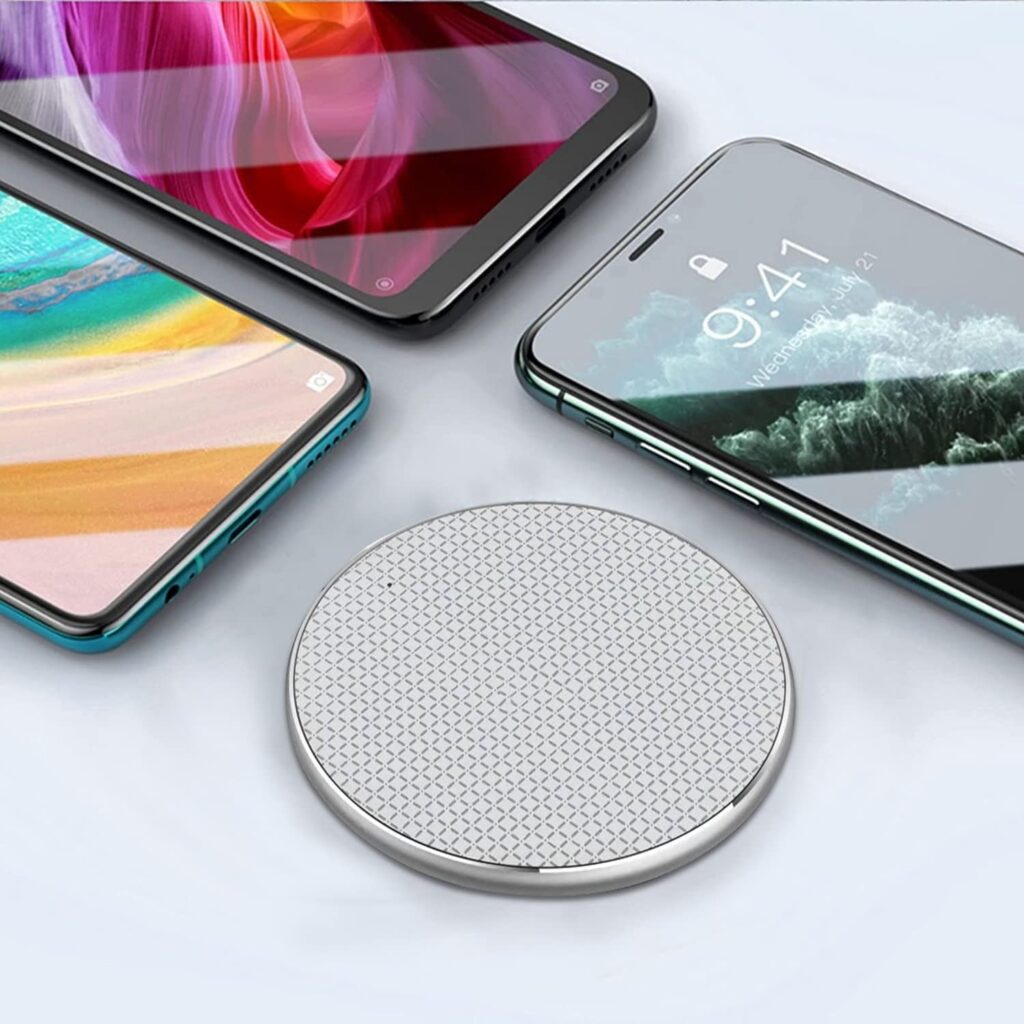 UNIGEN® UNIPAD 100 10W Wireless Charger Fast Charging Pad Compatible with i Phone 17/16/15/15 Plus/15 Pro/15 Pro Max, iPhone 14/14 Plus/14 Pro/Max, iPhone 13/12/11 Series-White