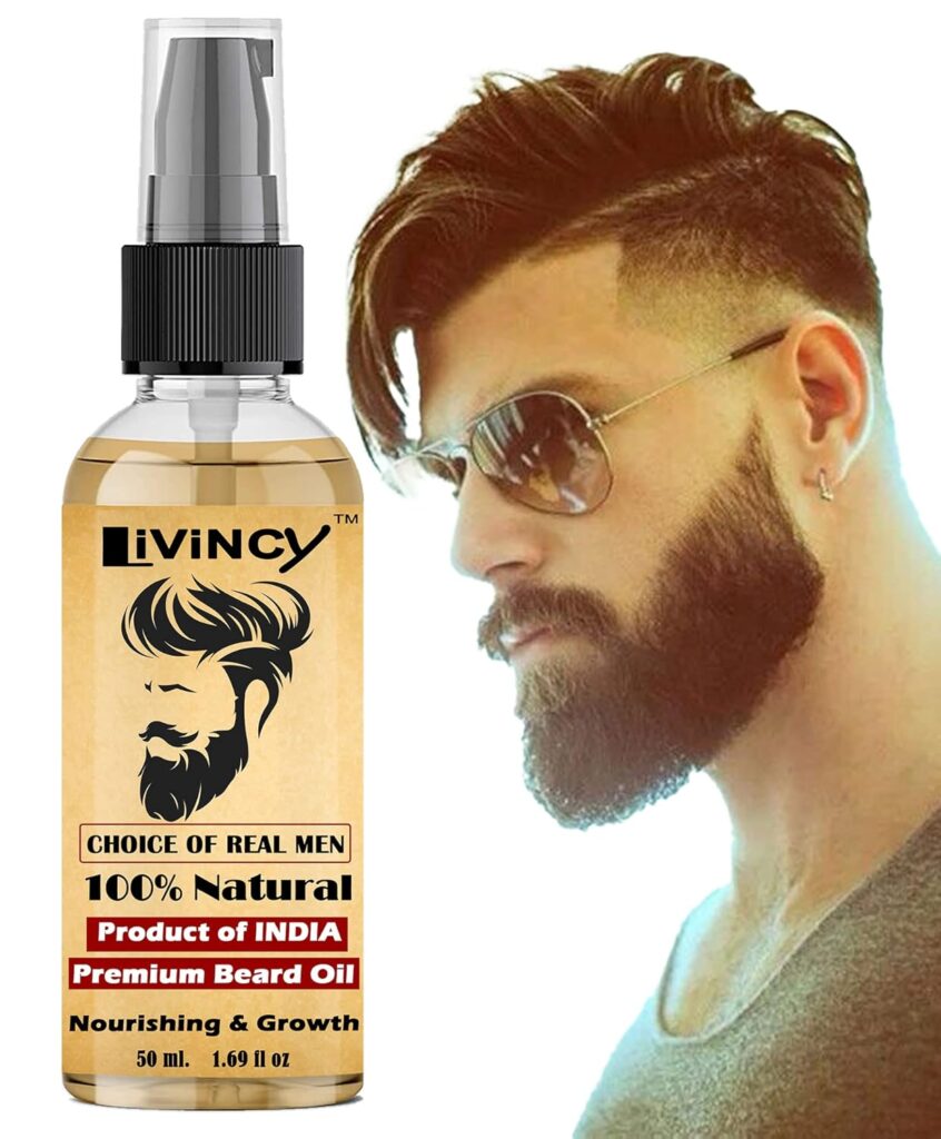 LIVINCY BEARD GROWGTH OIL FOR MEN AND BOYS (BEARD OIL MEN)