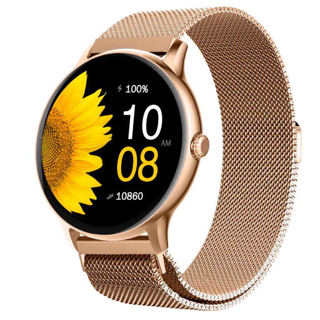 Fire-Boltt Phoenix Ultra Smart Watch 1.39” HD Display, Bluetooth Calling, AI Voice Assistant, 120 Sports Modes, IP67 Waterproof, SpO2 Monitor, Smart Watch for Man & Woman- Gold SS