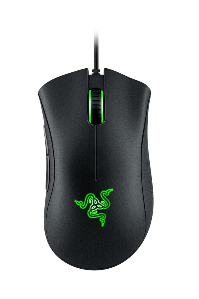 Razer Deathadder Essential - True 6400 DPI Optical Sensor, Wired Ergonomic Form Factor, High Durability, 5 Hyper Response Buttons, 10 Million Clicks RZ01-03850100-R3M1 - Black