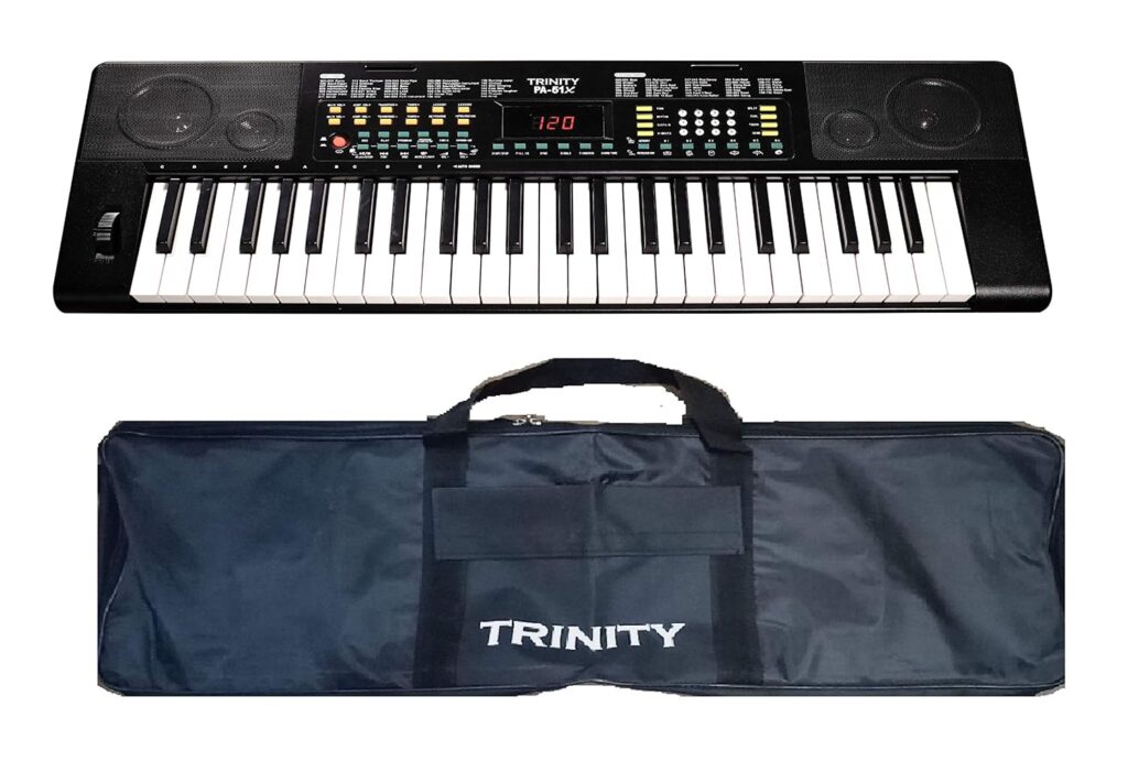 Trinity Pa-51X 49-Keys Electronic Keyboard With Carry Bag - Black