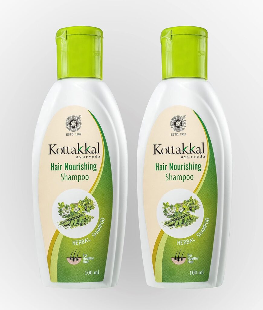 Kottakkal ayurveda® Herbal Hair Shampoo for Beautiful Hair, Natural - Pack of 2, Each 100 ml