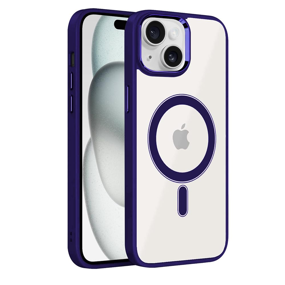 Amazon Brand- Solimo Basic Case for Apple iPhone 15 Plus (Silicone_Purple)