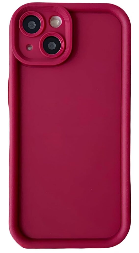 Back Cover for Apple iPhone 15 Plus Soft and Flexible Matt Finish Anti Slip Scratch Proof Camera Protection Silicon Phone Case (Red)