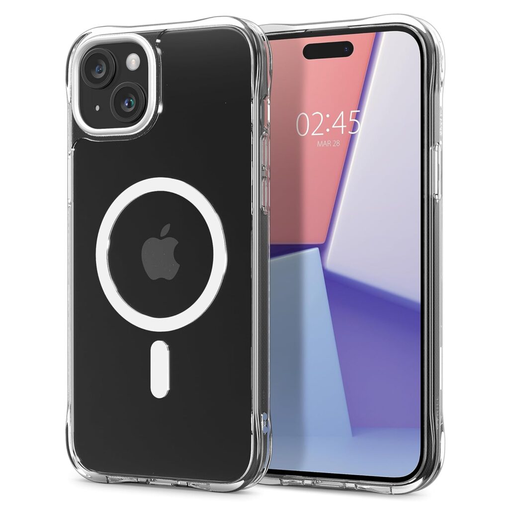 CYRILL Spigen UltraSheer Mag Compatible with iPhone 15 Plus Case (2023) [TPU,PC | Crystal Clear]