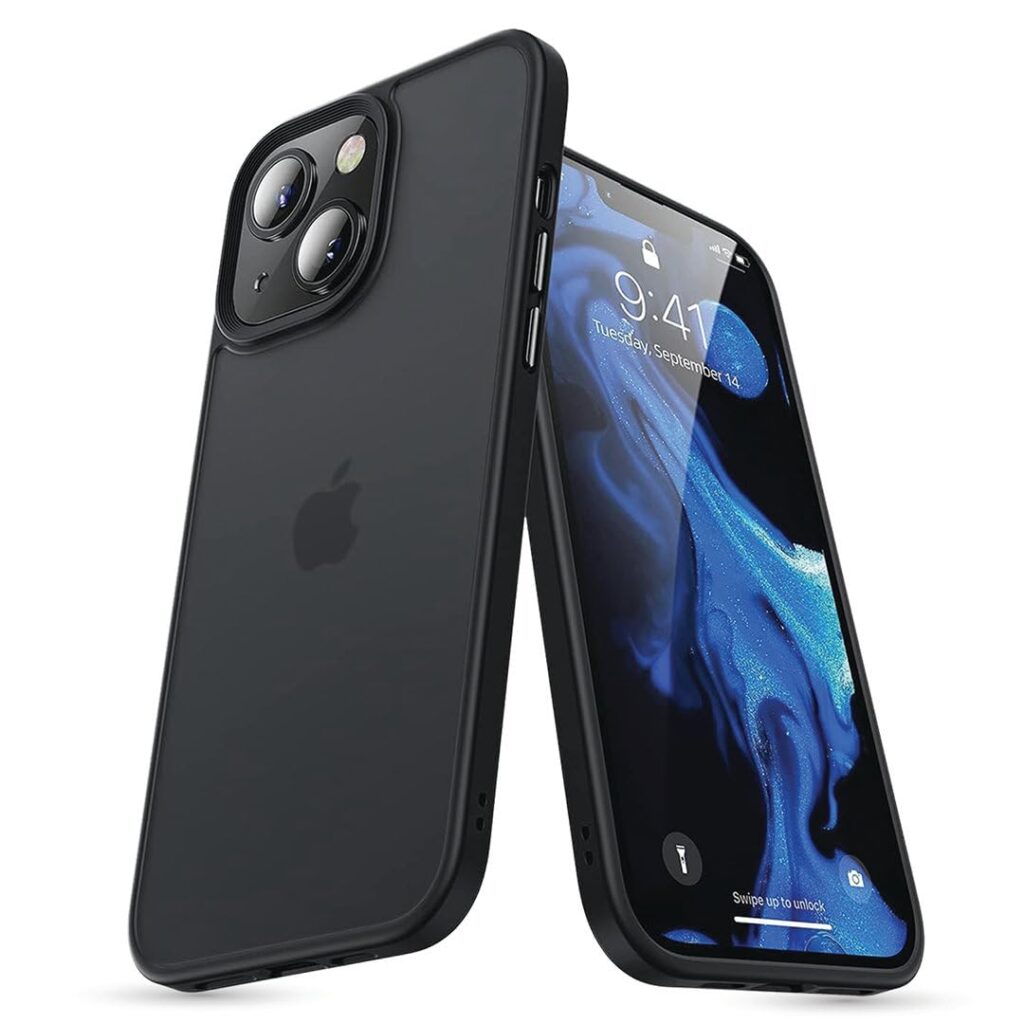 DailyObjects Case for iPhone 14 Plus,Drop Protection Polycarbonate Nimbus Matte Nimbus Phone Shockproof Thin and Slim Back Case Cover for iPhone 14 Plus Slim Shockproof Back Cover,Black