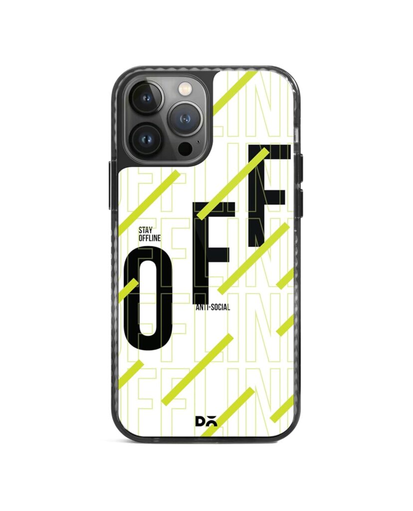 DailyObjects Case for iPhone 14 Pro Compatible with Mag-Safe Wireless Charging, Stride 2.0 Stay Offline Slim Shockproof Back Cover with Inner Magnetic Ring