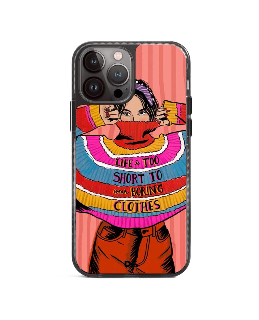 DailyObjects Case for iPhone 14 Pro Max Compatible with Mag-Safe Wireless Charging, Stride 2.0 Colourblock Jumper Slim Shockproof Back Cover with Inner Magnetic Ring